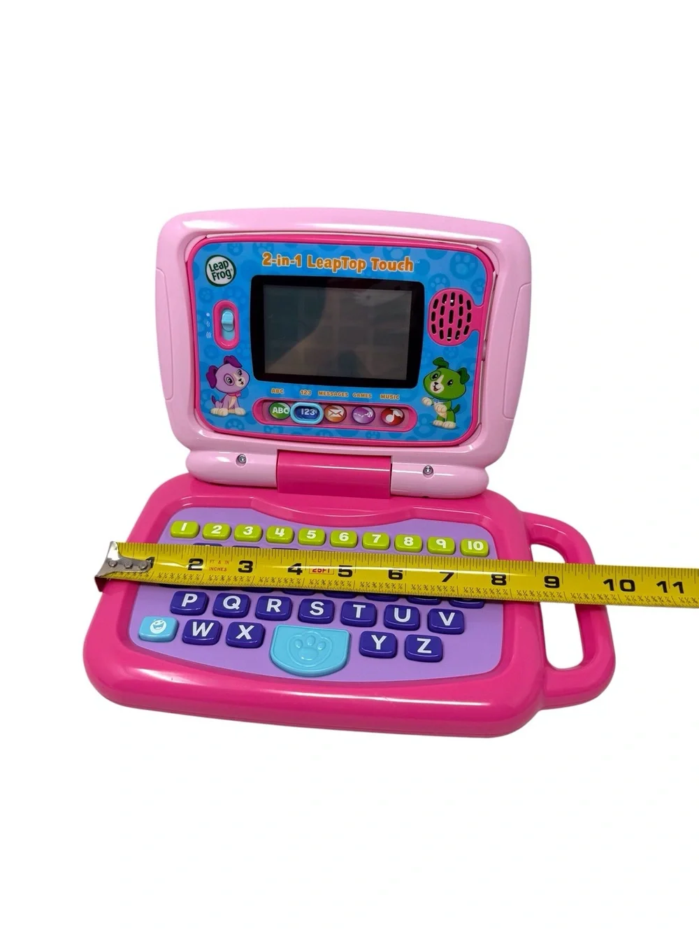 Leap Frog 2 in 1 Leaptop Touch Learning Educational  Kids Toy Pink Laptop EUC